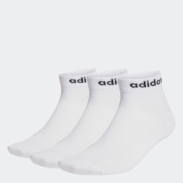 adidas Phong cách sống Bộ 3 Đôi Tất Cổ Ngắn Think Linear Unisex trắng HT3451