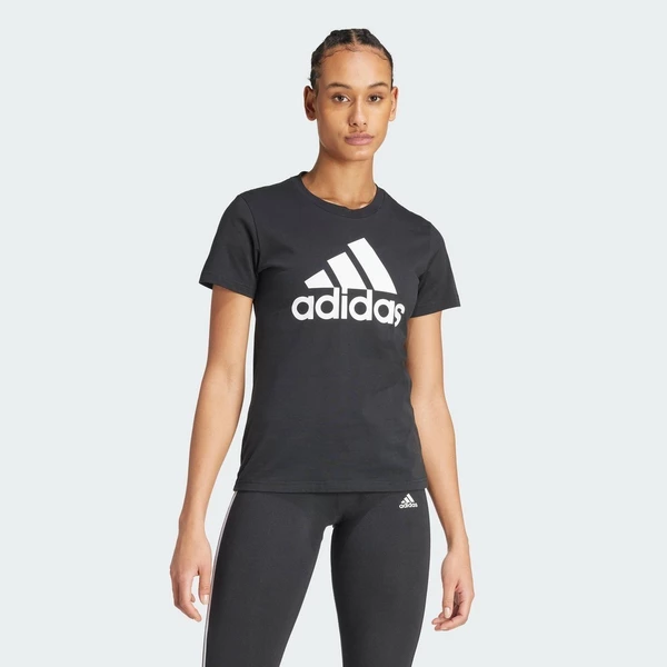 adidas Phong cách sống Áo Thun Essentials Có Logo Nữ Đen GL0722