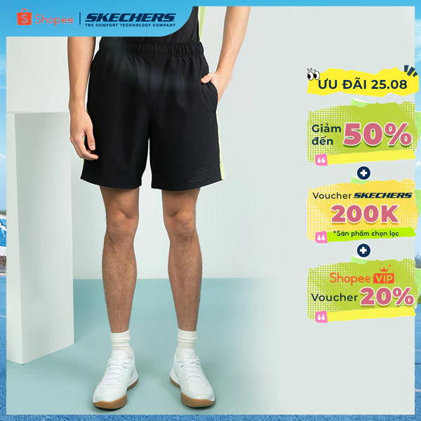 Quần Đùi Thể Thao Nam Skechers Walking Performance Shorts - SP325M368-0018