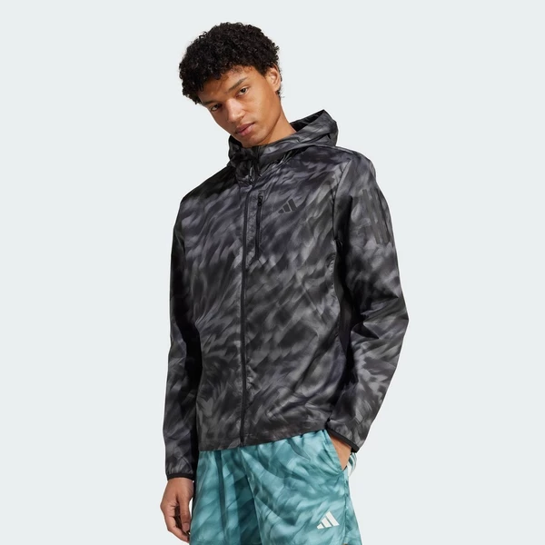 adidas Chạy Áo khoác in toàn bộ Own The Run Nam Xám JN6327