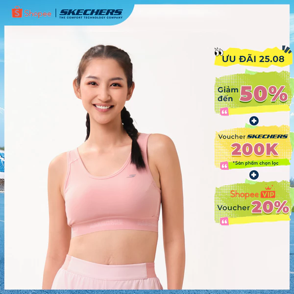 Áo Bra Thể Thao Nữ Skechers Running Performance Sports Bra - SP126W007-001T