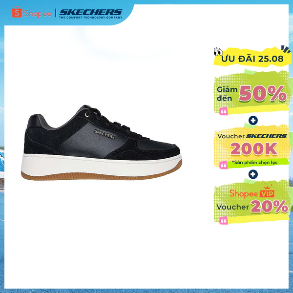 [ĐỘC QUYỀN ONLINE] Giày Thể Thao Nam Skechers Court Classics Sport Court 2.0 Yaros-254010-BKNT Air-Cooled MF