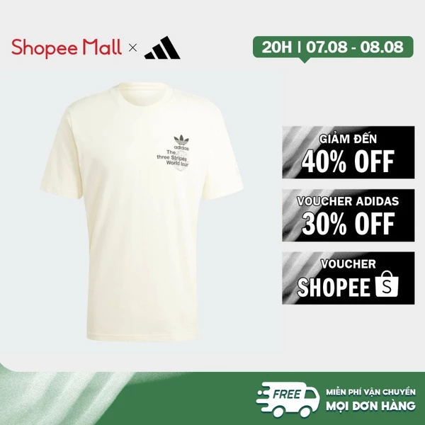 [Duy nhất 8.8 - VOUCHER 30%]adidas Phong cách sống Áo Thun Ngắn Tay BT Nam trắng IS2902