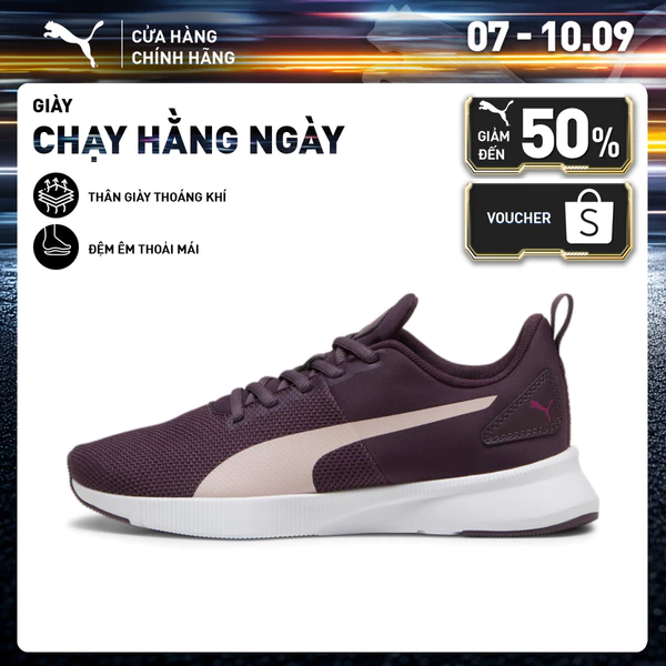 Giày Chạy Bộ PUMA Unisex FLYER RUNNER Midnight Plum-Mauve Mist-Magenta Gleam Màu Tím