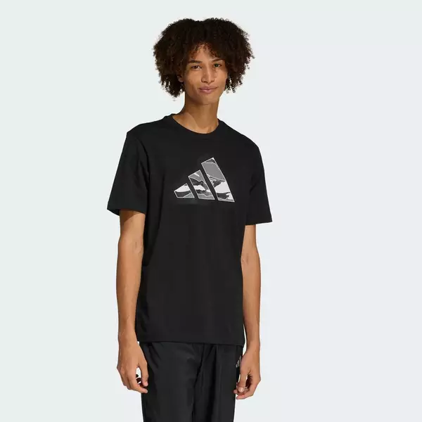 adidas Lifestyle CAMO MODERN LOGO GRAPHIC T-SHIRT Men Black KG5382