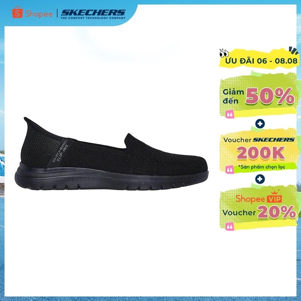 Giày Thể Thao Nữ Skechers Slip-ins On-the-GO Flex Camellia Đi Bộ - 138181-BBK Air-Cooled Memory Foam Online Sale