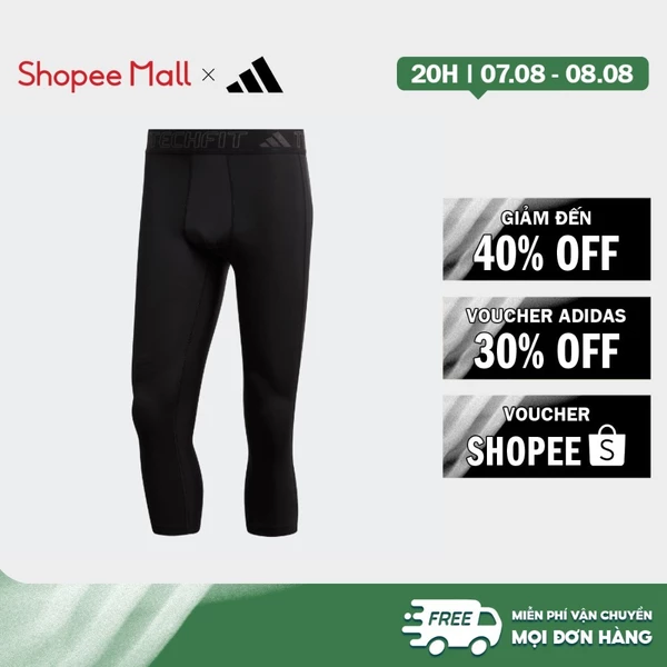 [Duy nhất 8.8 - VOUCHER 30%]adidas Gym & Training Quần Bó 3/4 Tập Luyện Techfit Nam Đen HD3523