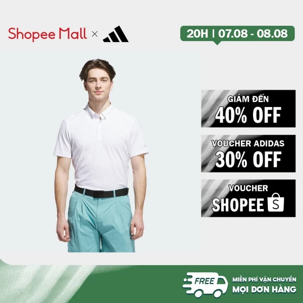 [Duy nhất 8.8 - VOUCHER 30%]adidas Đánh gôn Áo Polo Họa Tiết – Lựa Chọn Hàng Đầu Nam trắng JL7892