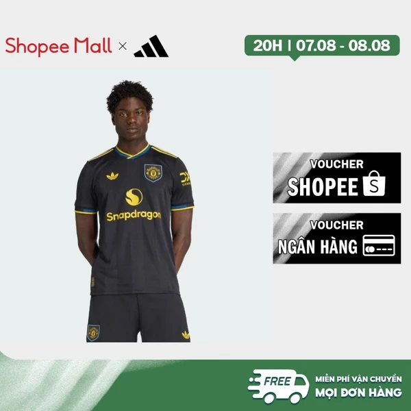 adidas Bóng đá Áo Đấu Thứ Ba Manchester United 25/26 Phiên Bản Authentic Nam Đen JI7419