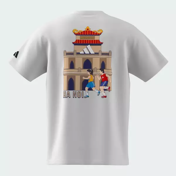 adidas Phong cách sống VNM RUN TEE Unisex trắng KH0746