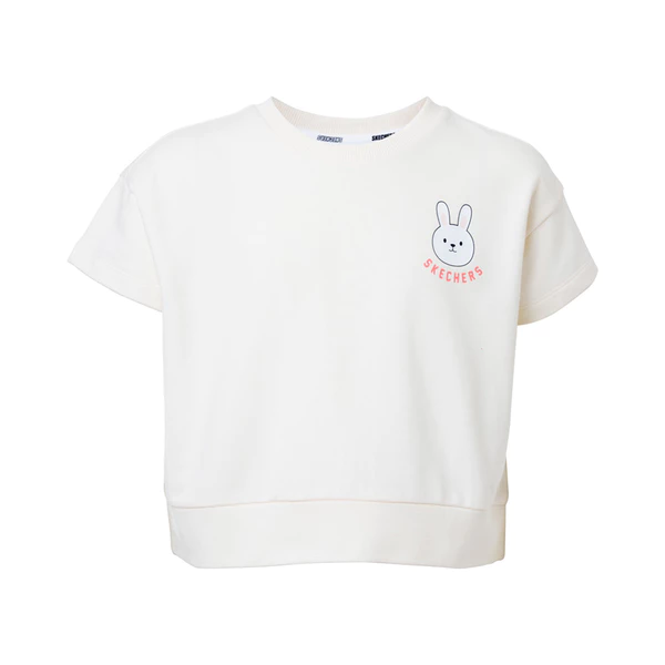 Áo Thun Tay Ngắn Bé Gái Skechers Comfort Athletic Short Sleeve Tee-SL424G662-OW02 Online Sale