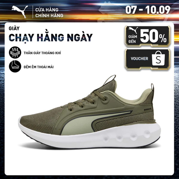 Giày Chạy Bộ PUMA Unisex Softride Carson Loden Green-Lux Army Màu Xanh Lá