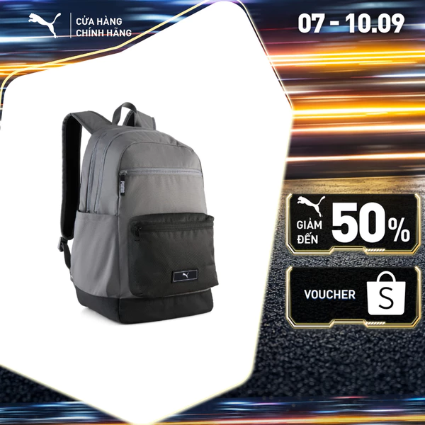 Balo Thời Trang PUMA Unisex DECK Backpack II Flat Medium Gray-Black Màu Xám