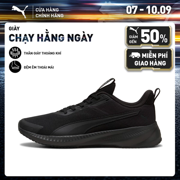 Giày Chạy Bộ PUMA Unisex Flyer Lite 4 Black Màu Đen