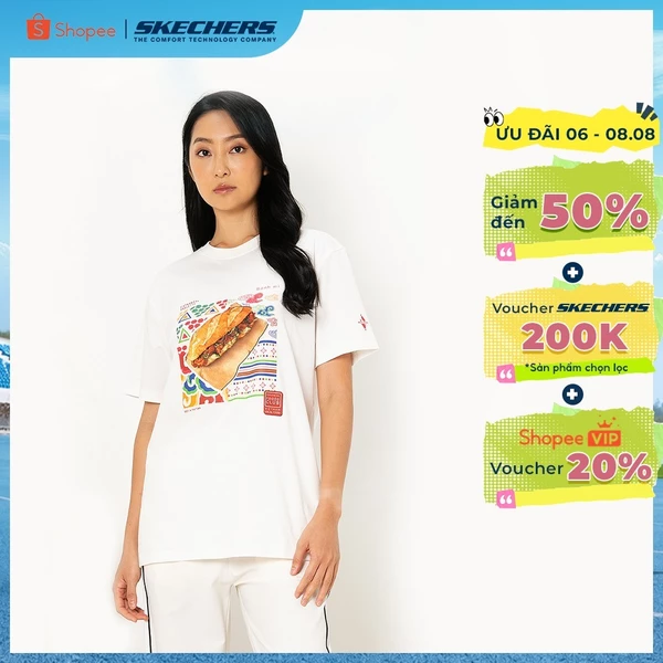 Áo Thun Tay Ngắn Unisex Skechers Short Sleeve Tee - SL325U485-00QF Online Sale