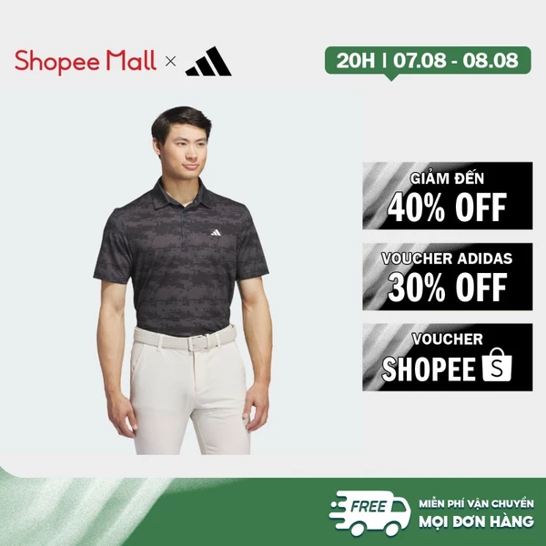 [Duy nhất 8.8 - VOUCHER 30%]adidas Đánh gôn Áo Polo Kẻ Sọc HEAT.RDY Ultimate365 Nam Xám IW0518