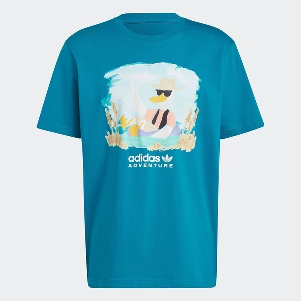 adidas Phong cách sống Áo Thun Graphic adidas Adventure Nam Ngọc lam HZ1146