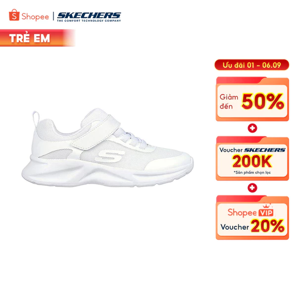 Giày Thể Thao Bé Gái Skechers Dynamatic Dynamatic-303552L-WHT