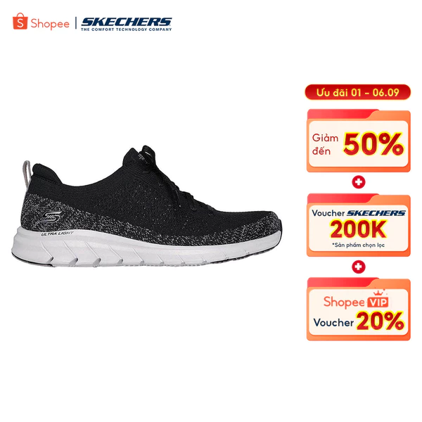 Giày Thể Thao Nữ Skechers Sport Active Pure Flex Pulse Thường Ngày-104651-BKGY Air-Cooled Memory Foam Online Sale