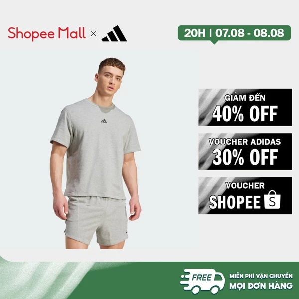 [Duy nhất 8.8 - VOUCHER 30%]adidas Gym & Training Áo Thun D4T X Nam Xám KB6967