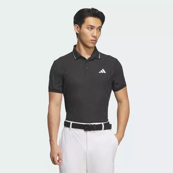 adidas Đánh gôn ÁO POLO NGẮN TAY JACQUARD Nam Đen JY8232