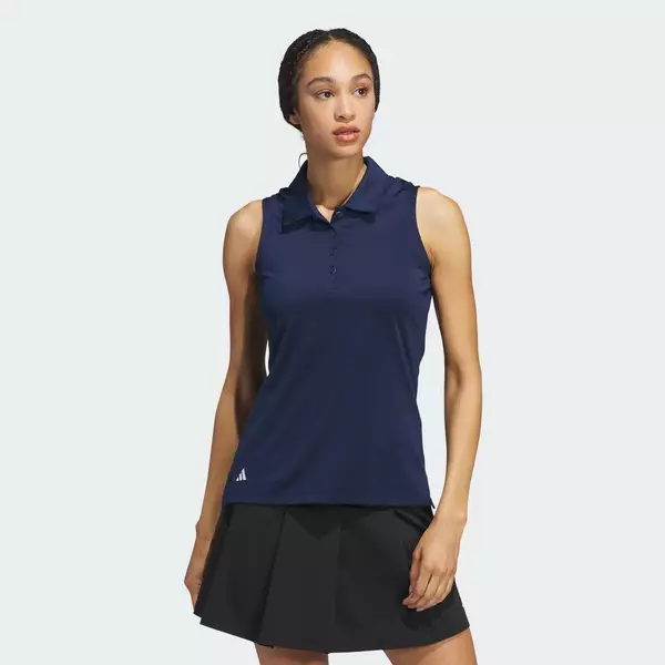 adidas Đánh gôn Áo Polo Trơn Không Tay Ultimate365 Nữ Màu xanh da trời IW1994