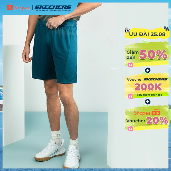 Quần Đùi Thể Thao Nam Skechers Walking Performance Shorts - SP325M364-000Z