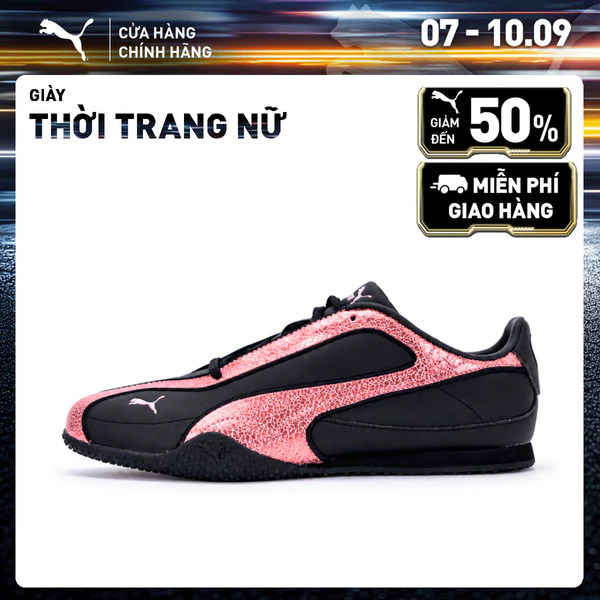 Giày Thời Trang PUMA Nữ Bella V2 Sleek Black-Poised Pink Màu Đen
