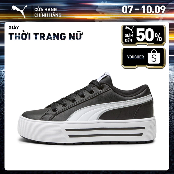 Giày Thời Trang PUMA Nữ Kaia 2.0 Black- White-Ash Gray Màu Đen