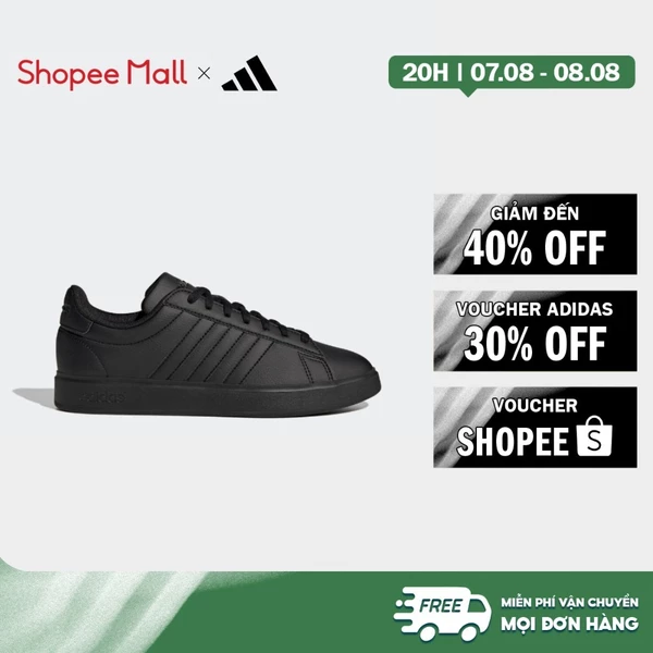 [Duy nhất 8.8 - VOUCHER 30%]adidas Phong cách sống Giày Grand Court Cloudfoam Comfort Nam Đen GW9198