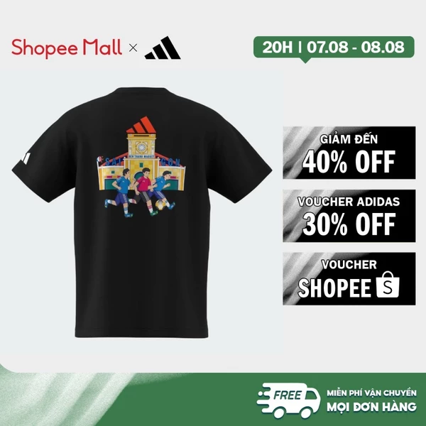 [Duy nhất 8.8 - VOUCHER 30%]adidas Phong cách sống VNM SPORTS TEE Unisex Đen KH0747