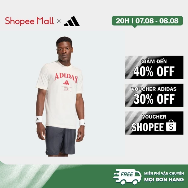 [Duy nhất 8.8 - VOUCHER 30%]adidas Tennis adidas Heritage Graphic Tee Men White KB9442