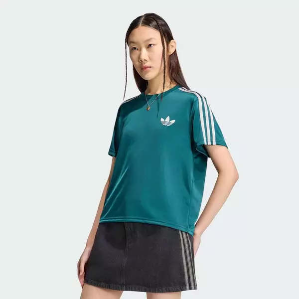 adidas Phong cách sống ÁO THUN FIREBIRD Nữ màu xanh lá KS4800