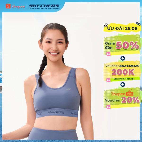 Áo Bra Thể Thao Nữ Skechers Running Performance Sports Bra - SP126W007-02F1