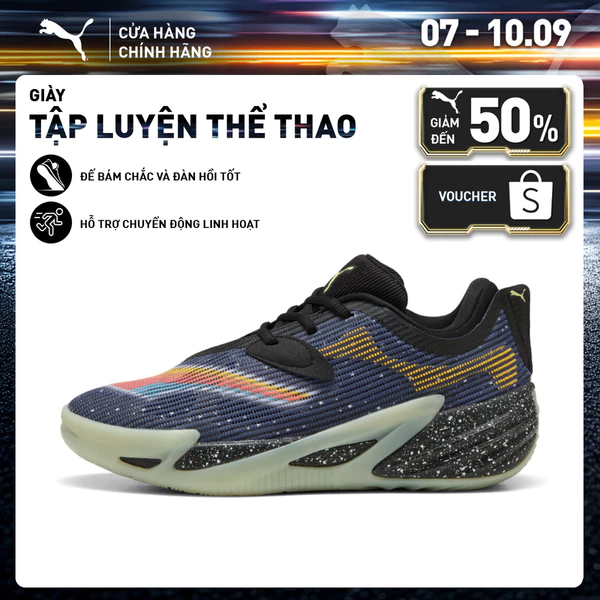 Giày Thể Thao PUMA Unisex All-Pro NITRO 2 E.T. Elektro Blue-Black Màu Xanh