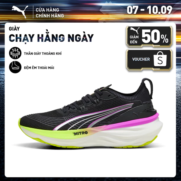 Giày Thể Thao PUMA Nữ ForeverRun NITRO 2 WN Màu Đen