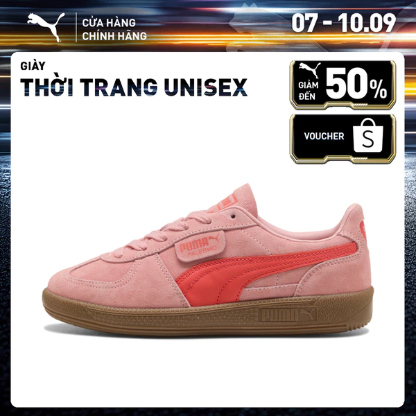 Giày Thời Trang PUMA Unisex Palermo Rosy Outlook-Gum Màu Hồng