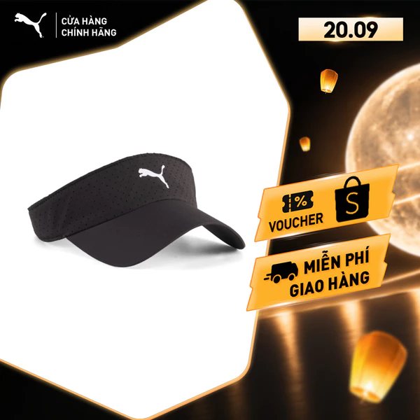 Nón Thể Thao PUMA Unisex EVERYDAY RUNNING Visor Black Màu Đen