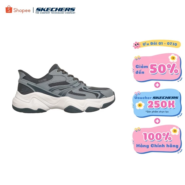 Giày Thể Thao Nam Skechers Slip-Ins BOBS Sport Diego Fusion Look- 118334-GYMT Memory Foam