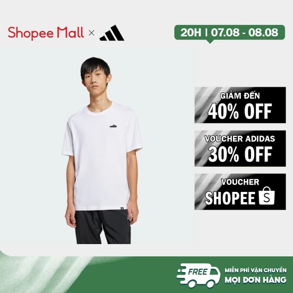[Duy nhất 8.8 - VOUCHER 30%]adidas Phong cách sống Áo Thun Graphic Lounge Slide Nam trắng JJ4002