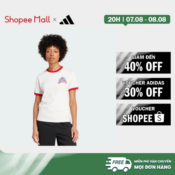 [Duy nhất 8.8 - VOUCHER 30%]adidas Phong cách sống Áo Thun Lions Phong Cách Retro, Dáng Suông Nữ trắng JW0222