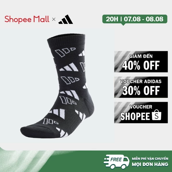 [Duy nhất 8.8 - VOUCHER 30%]adidas Phong cách sống Tất Monogram Unisex Đen JN6530