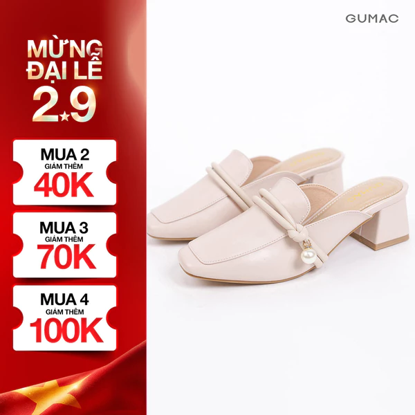 Dép - Sục Nữ GUMAC Phối Hạt Châu GG04092