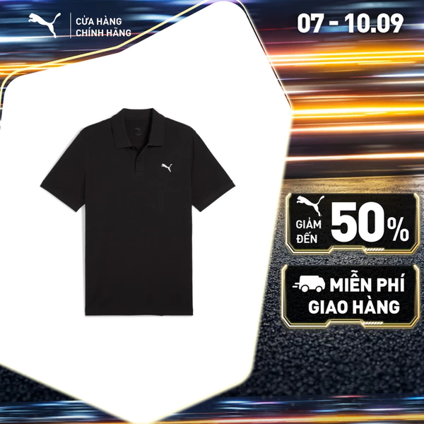 Áo Thun Thể Thao PUMA Nam ESS Pique Polo Black Màu Đen