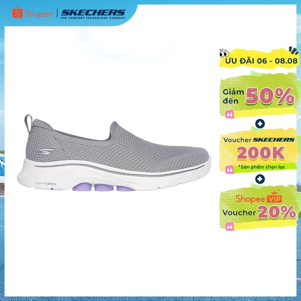 Giày Thể Thao Nữ Skechers GOwalk 7 Ivy Đi Bộ - 125218-GRY Air-Cooled Goga Mat Online Sale