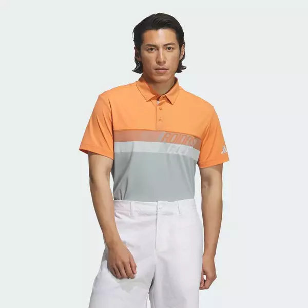adidas Đánh gôn ÁO POLO NGẮN TAY COLOR BLOCK Nam trái cam KB4833