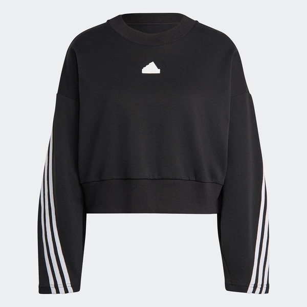 adidas Phong cách sống Áo Sweatshirt 3 Sọc Future Icons Nữ Đen IB8494