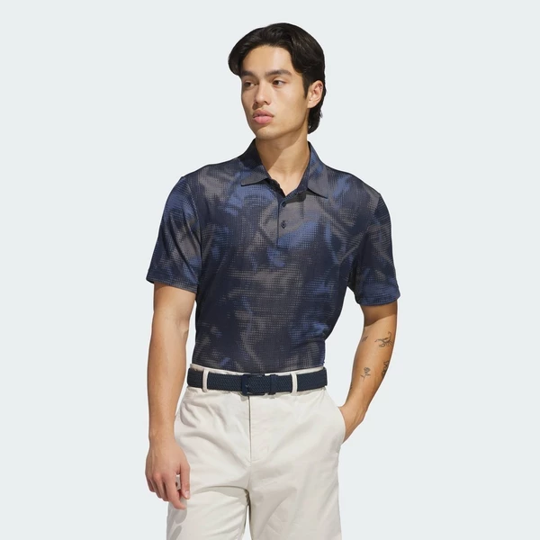 adidas Đánh gôn Áo Polo Lưới In Họa Tiết Ultimate365 Nam Màu xanh da trời JN9074