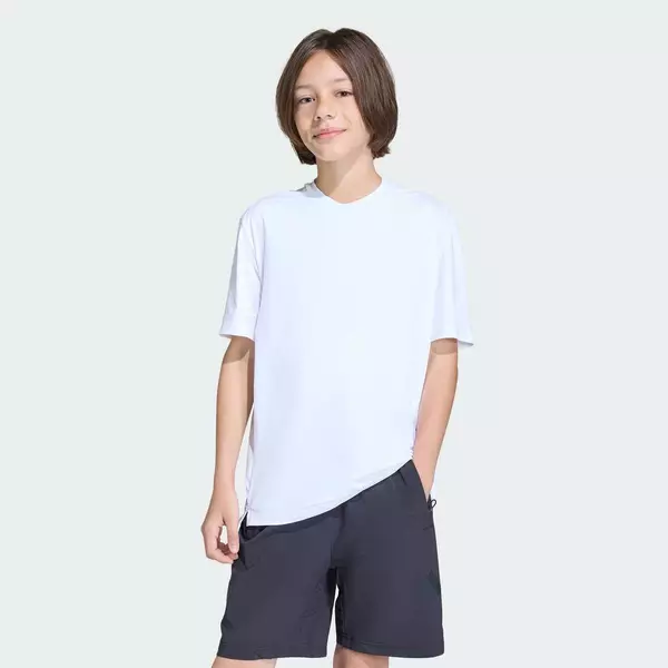 adidas Phong cách sống Áo Thun Co Giãn Z.N.E. Trẻ em trắng KG1009