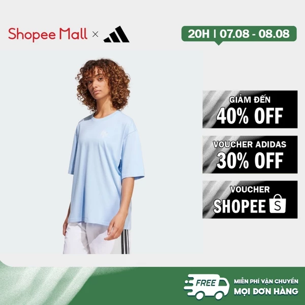 [Duy nhất 8.8 - VOUCHER 30%]adidas Lifestyle Codes Photoreal Graphic Tee Women Blue JN9090